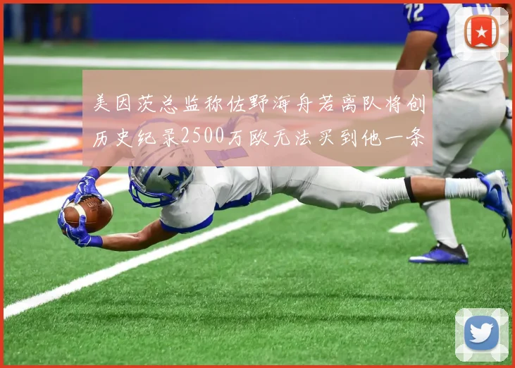 美因茨总监称佐野海舟若离队将创历史纪录2500万欧无法买到他一条腿